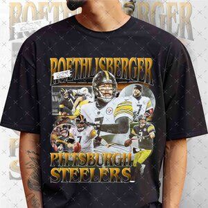Vintage 90s Ben Roethlisber Bootleg Rap Tee, Retro Ben Roethlisbe Football Shirt